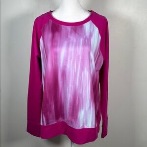 Under Armour Studio Women's Long Sleeve Athletic Top Medium L Fuchsia